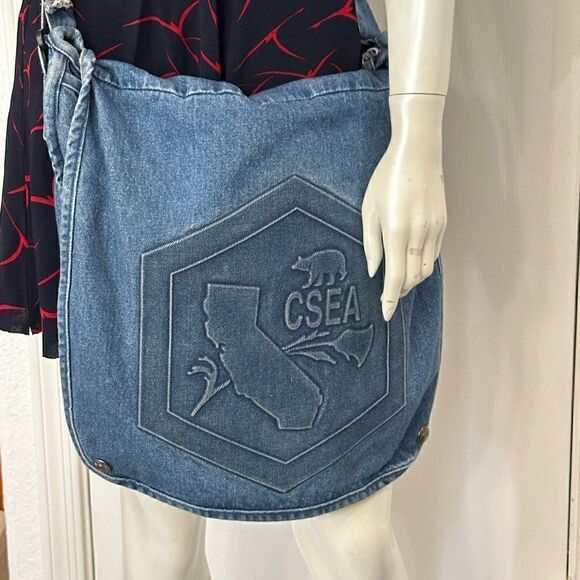 Denim crossbody bag - Picture 2 of 9
